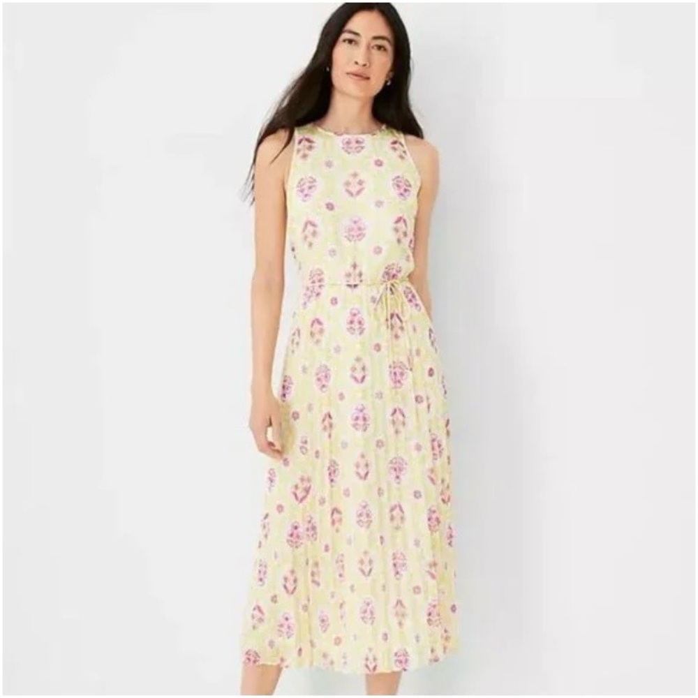 NWT- Ann Taylor Floral Sleeveless Midi Dress